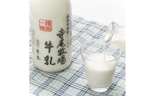 寺尾牧場のこだわり濃厚牛乳（ノンホモ牛乳）3本セット(900ml×3本) [tec700]