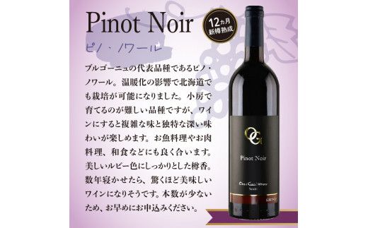 【OcciGabi Winery】 ピノ・ノワール 750ml【余市のワイン】 ワイン 赤ワイン 人気ワイン  ピノノワール ピノ・ノワール 余市のワイン 北海道のワイン 日本のワイン 国産ワイン