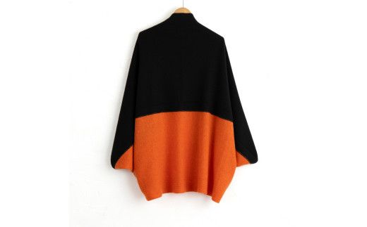 ドルマン カーディガン (コゲチャ×キャロット) F≪白田のカシミヤ≫ | sr00011-dbca