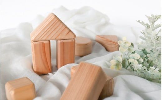 ふわまる積み木　 杢美-Mokuharu- おしゃれ 木製 木 杉 プレゼント ギフト