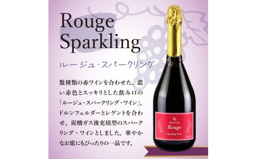 【先行予約：2025年4月以降発送】【ギフト用】人気の紅白 スパークリング ワイン セット 各750ml 【余市のワイン】 ワイン 赤ワイン 白ワイン 赤白ワイン 紅白ワイン_Y012-0106