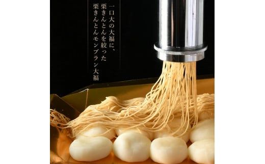 【TVで紹介！】＜老舗 くり屋南陽軒＞純栗きんとんモンブラン大福 F4N-1579