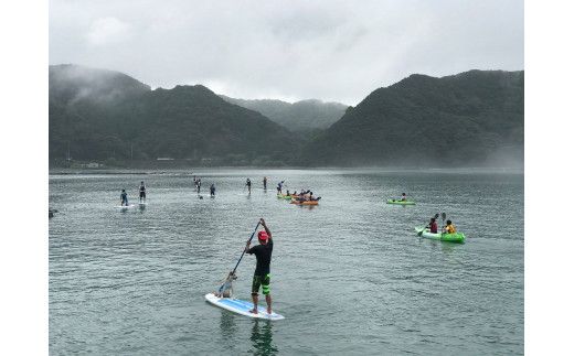 森浦湾SUP体験（大人） 中学生以上対象のSUP（スタンドアップパドルボード）体験 1時間コース / アクティビティ レジャー 体験チケット 観光【tgk107】
