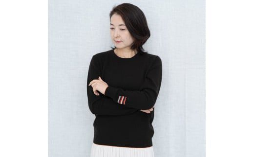 ラウンドネックプルオーバー(コルク)女性用サイズ:LL(42)≪白田のカシミヤ≫