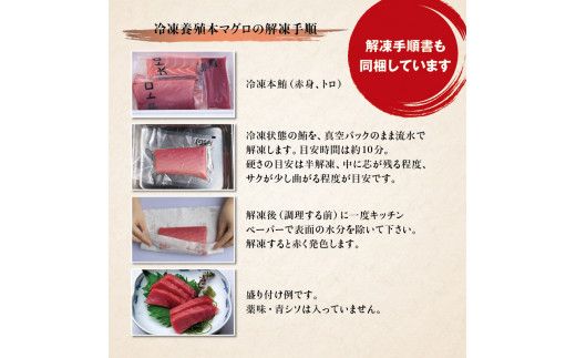 本マグロ（養殖）トロ＆赤身セット 500g 【通常発送】 高級 クロマグロ  中トロ 中とろ まぐろ マグロ 鮪 赤身 柵 じゃばらまぐろ 本マグロ 本鮪【nks110B】