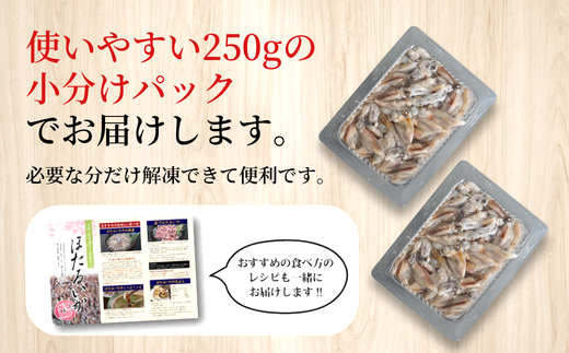 【先行予約】【訳あり ほたるいか 小分け 250g×6パック 1.5kg 香住産 冷凍】令和７年２月下旬以降順次発送予定 刺身でも食べられる美味しいホタルイカをぜひ。兵庫県はホタルイカ水揚げ日本一！ ホタルイカ いか 生ほたるいか 便利 兵庫県 香住 日本海 珍味 海鮮 刺し身 生食 しゃぶしゃぶ グルメ ギフト ふるさと納税 10000円 一万円 以下 日本海フーズ にしとも かに市場 07-02