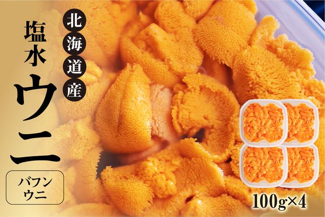北海道産　世壱屋塩水ウニ（バフンウニ）400g_Y038-0147