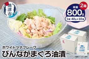 a10-1206　SKOホワイトツナフレーク　びんながまぐろ油漬　40ｇ×10袋×2