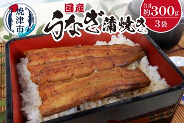 a18-029　国産 うなぎ 蒲焼き 約100g×3袋