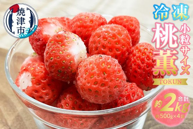 a10-1152　冷凍いちご 2キロ（500g×4）小さなかわいい桃薫