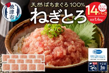 a12-169　焼津の天然まぐろたたき 鉢100％ねぎとろ F7