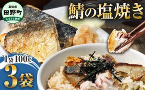 焼き塩鯖 3袋 1袋約100g さば サバ 焼魚 焼き魚 レンジ 魚 魚介類 海鮮 国産 簡単 時短 おかず おつまみ 和食 惣菜 食品 お取り寄せ ごはんのお供 お酒のあて