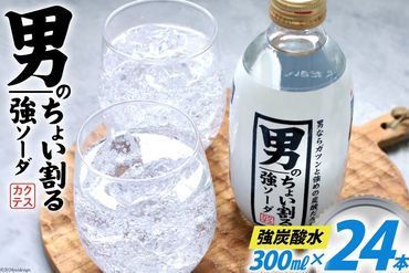 炭酸水 男のちょい割る ソーダ 300ml 24本 [イトウシャディ 静岡県 吉田町 22424297] 炭酸 強炭酸 炭酸飲料 飲料 飲み物 割る 炭酸ソーダ