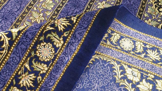 	 【ふるさと納税】 【 限定1品 】オリエンタル絨毯（シルク100％手織り）マルーフ・モサヴィ　298×195cm（FN-70374）