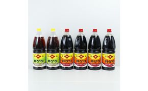 井ゲタ醤油　こいくち醤油・うすくち醤油　1.8L×6本セット 322032_AQ030