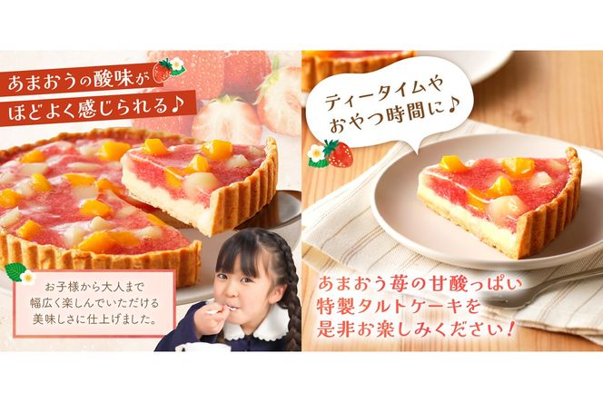 【A4-032】あまおう苺のタルトケーキ 6号(約18cm)4～6人分