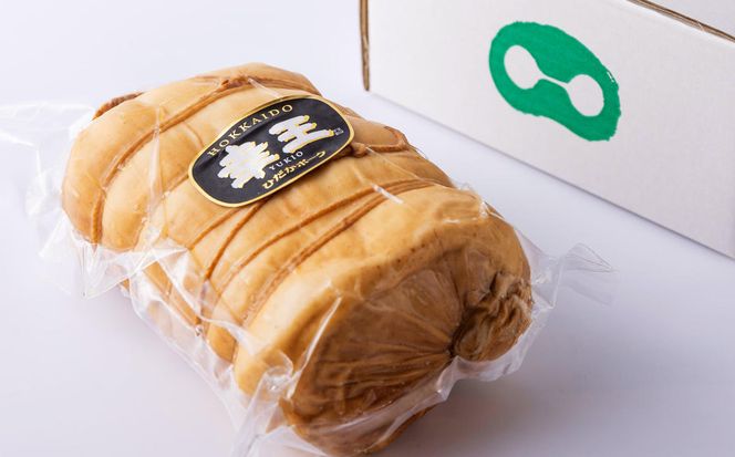 北海道産 ひだか ホエー豚 幸王 特製布巻 プレミアム ロースハム 750g