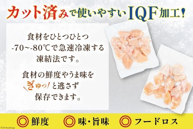 鶏肉 6回 定期便 宮崎県産 若鶏 モモ切身 250g ×12P 計 3kg ×6回 [九州児湯フーズ宮崎支店 宮崎県 日向市 452061056] 冷凍 国産 国内産 個包装 もも肉 モモ肉