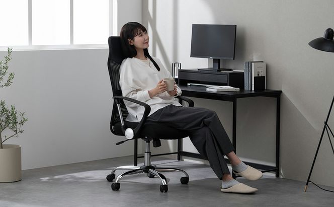 オフィスチェア 椅子 メッシュバックチェア ハイバック OFC-MBHR ブラック アイリスオーヤマ メッシュ メッシュ チェア リクライニング コンパクト 肘付きイス いす おしゃれ デスクチェア