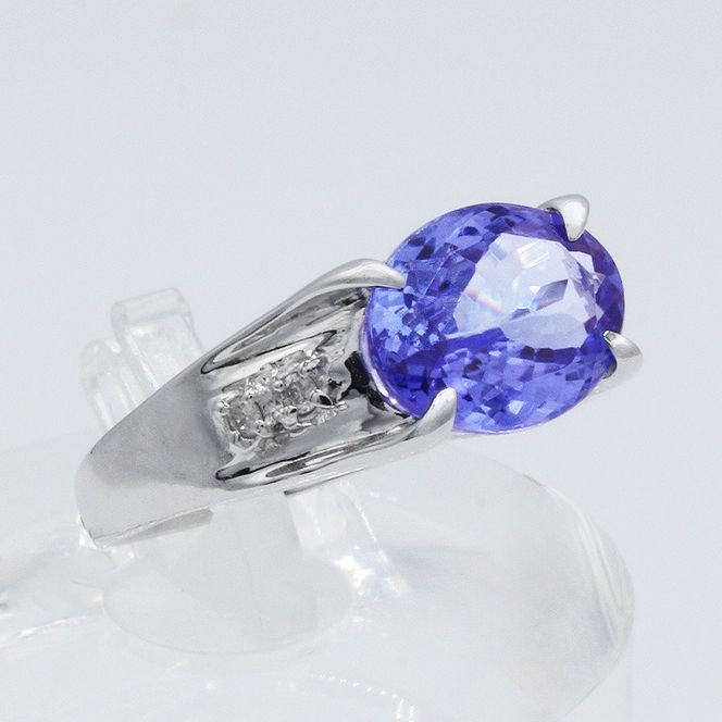 タンザナイト リング 2.0ct Ag900[Pt100] （161195-t） (BR-103)