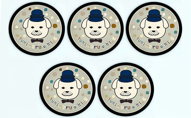 チタン製デザインプレート『雪丸』　５枚組 雑貨 日用品 