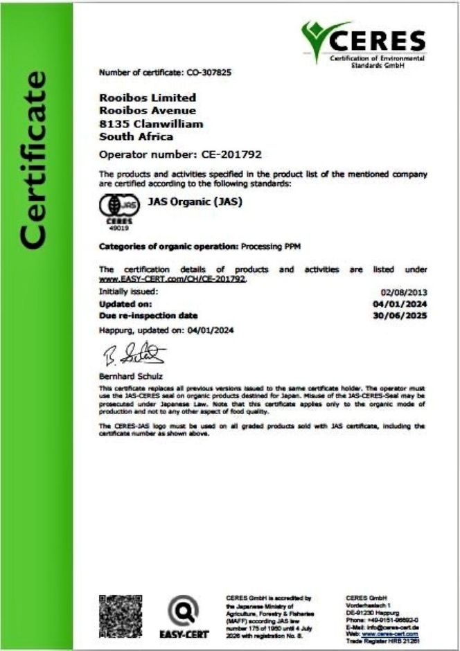 オーガニックルイボスティー （ 2.5g×30包入 ）×3袋 242161_CS017