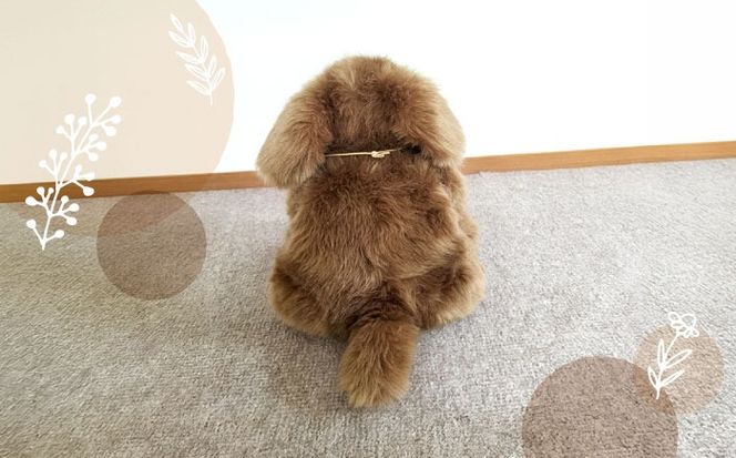 パトランミニ・ブラウン 糸島市 / 科学工房未来 犬 ペット ぬいぐるみ [AYI006] ぬいぐるみ パトラン ハンドメイド 犬 いぬ フェイクファー ペット 動物