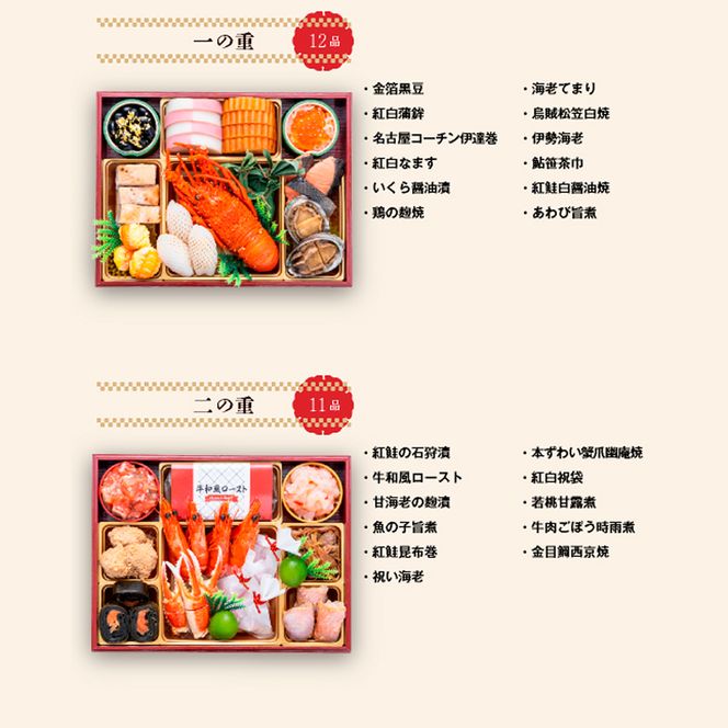 【早期限定寄附額】千賀屋謹製 2027年 迎春おせち料理「慶福」和風三段重 3～4人前 全34品 冷蔵 ［035S07］ 