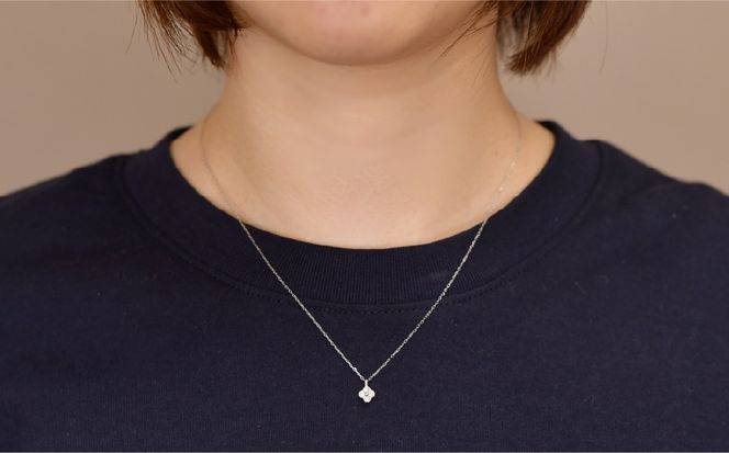 0.11ｃｔ 10金 ネックレス ホワイトゴールド 管理番号RTJ-022 246-007-b