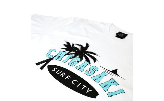LOHASTYLE CORDURA天竺 CHIGASAKI 半袖T ホワイト オリジナル Tシャツ 半袖 白 男女兼用 湘南 茅ヶ崎市 神奈川県