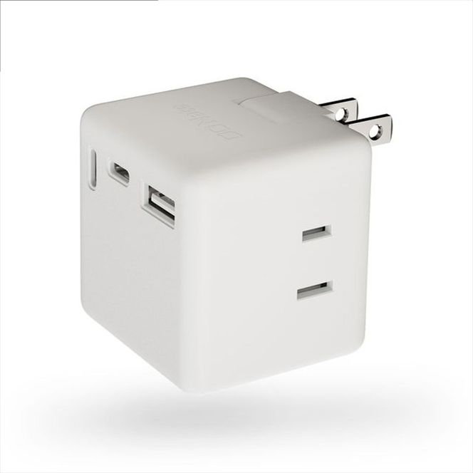 CIO 充電器 電源タップ コンセント マルチタップ 急速充電 USB-C×2 USB-A×1 Mate Tap001 ナチュラルホワイト｜小型 軽量 おしゃれ 便利 [2686]