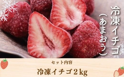 令和6年産 冷凍イチゴ2kg（あまおう）先行予約2024年4月以降順次発送　VZ001