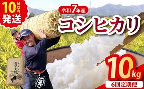 【定期6回】令和7年産コシヒカリ 10kg×6回 京都丹波産 農家直送 産地直送 スピード配送 ※北海道･沖縄･離島への配送不可