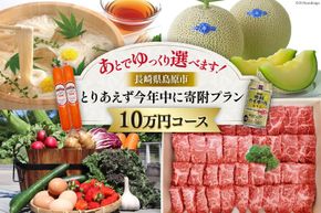 AI295 返礼品はあとでゆっくり選べます！とりあえず今年中に寄附プラン！【10万円コース】 [ 長崎県 島原市 ]