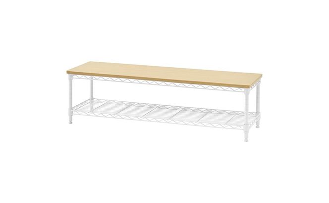 カラーメタルラック ローボード CML-10302 ホワイト テレビ台 おしゃれ テレビボード スチールラック メタルラック ラック 棚 カラーラック 幅101 奥行31 高さ30 スリム 収納 シンプル ヘッドボード テレビラック TV台 AVボード アイリスオーヤマ