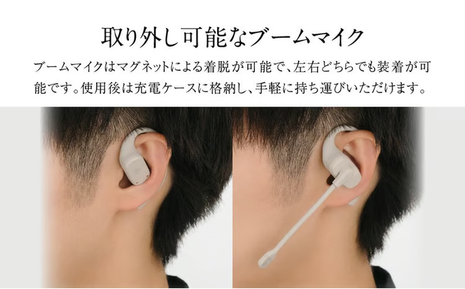 オープン型イヤホンfinal KDT3000 ながら聴き/耳を塞がない/マイク左右付け替え可/自分の声だけがクリアに届く【選べる2色】
