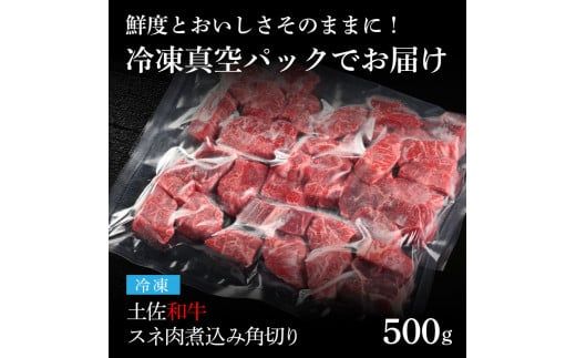 【CF-R7hbk】TKA216　天下味 エイジング工法 熟成肉 土佐和牛 特選スネ肉 煮込み角切り 500g エイジングビーフ スネ肉 国産 肉 牛肉 和牛 カレー シチュー 人気 老舗焼肉店 冷凍 新鮮 真空パック 高級 お祝い 高知 高知県 芸西村 故郷納税 10000円 返礼品 贈り物 贈答 ギフト