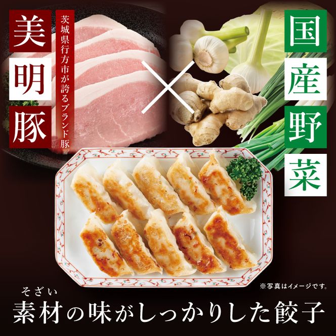 自慢の1品！木村屋の美明豚餃子 60個入り｜肉 お肉 豚肉 美明豚 ブランド豚 国産 餃子 ギョウザ 肉の木村屋 茨城県 行方市(J-20)