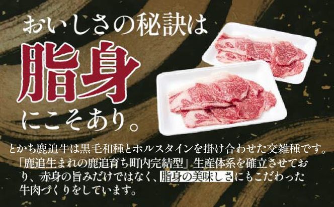 とかち鹿追牛ロース焼肉用（鹿追牛Bセット） 225g×2 SKA004