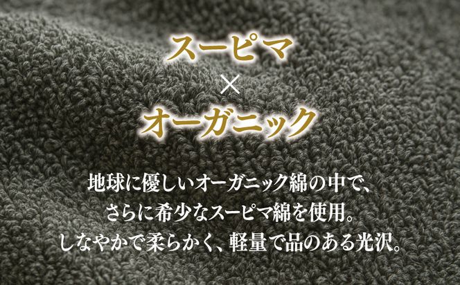 099H1519 高級泉州タオル ラガマフィン バスタオル フェイスタオル グレー 各1枚 【国産 日用品 上質 タオル 国内製造】