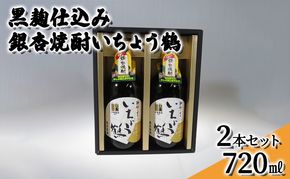 黒麹仕込み銀杏焼酎いちょう鶴 720ml 2本セット 焼酎 お酒 アルコール 大粒 