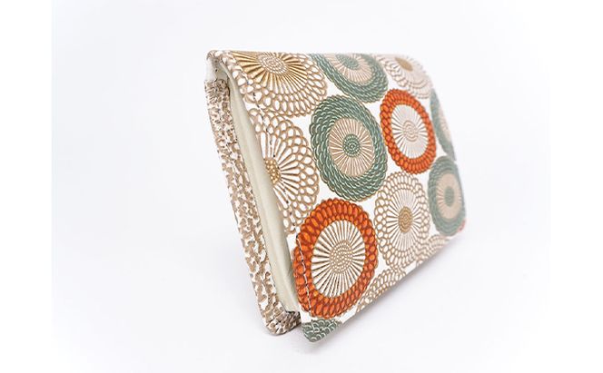 【文庫屋大関】箱まち小銭入れ　笠菊＜若草＞【皮革工芸品】 ファッション小物 財布 民芸品 