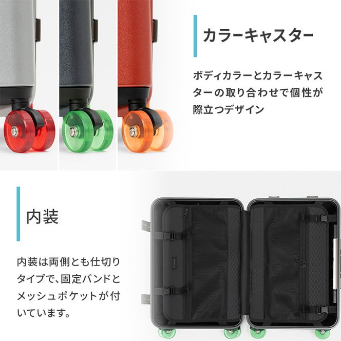 ICICLE フレームスーツケース Large_No.5804477 09(シルバー)　旅 旅行 キャリー スーツケース かばん バッグ 国産 日本製 機内持ち込み 出張 大型サイズ 北海道 赤平市