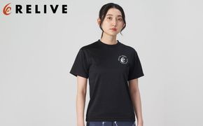 【数量限定】リライブスポーツ/半袖/ブラック（3Lサイズ）【ファッション 服 Tシャツ カットソー 衣料 トップス 女 男 スポーツ ゴルフ ウェア アウトドア 仙台市 リラックス カジュアル シンプル トレンド 春 夏 秋 冬 メンズ レディース ユニセックス】 041009_ES004VC06