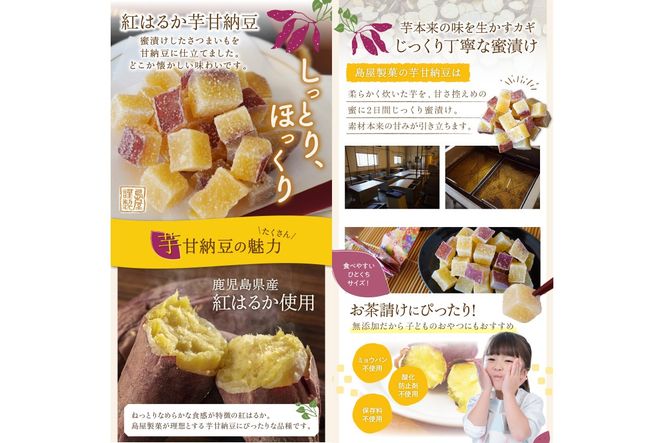 【Z3-034】＼ポスト投函／素材こだわりの紅はるか芋甘納豆（160g×2袋） ゆうパケットでお届け！