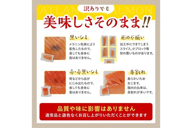 【訳あり】アトランティックサーモン【800g】