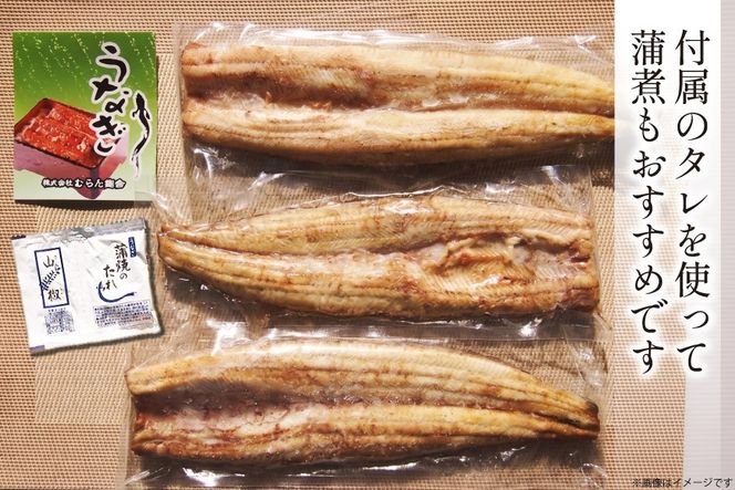 うなぎ 台湾産 うなぎ白焼 150g×3尾 タレ 山椒 セット [むらた商会 静岡県 吉田町 22424739] 鰻 ウナギ たれ 蒲煮 かばに 惣菜 おかず 冷凍