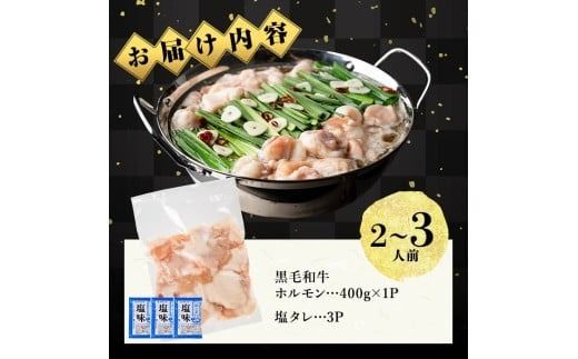 国産黒毛和牛ホルモン もつ鍋セット(2～3人前) p9-042