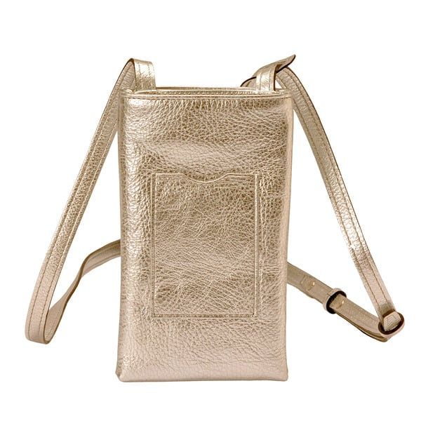 豊岡鞄 Shokolatt ショルダーポーチ 2層式 小 ゴールド