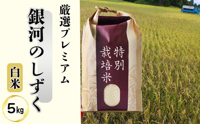 ＜令和8年産予約受付＞銀河のしずく厳選プレミアム（減農薬・減化学肥料）5kg 【1893】